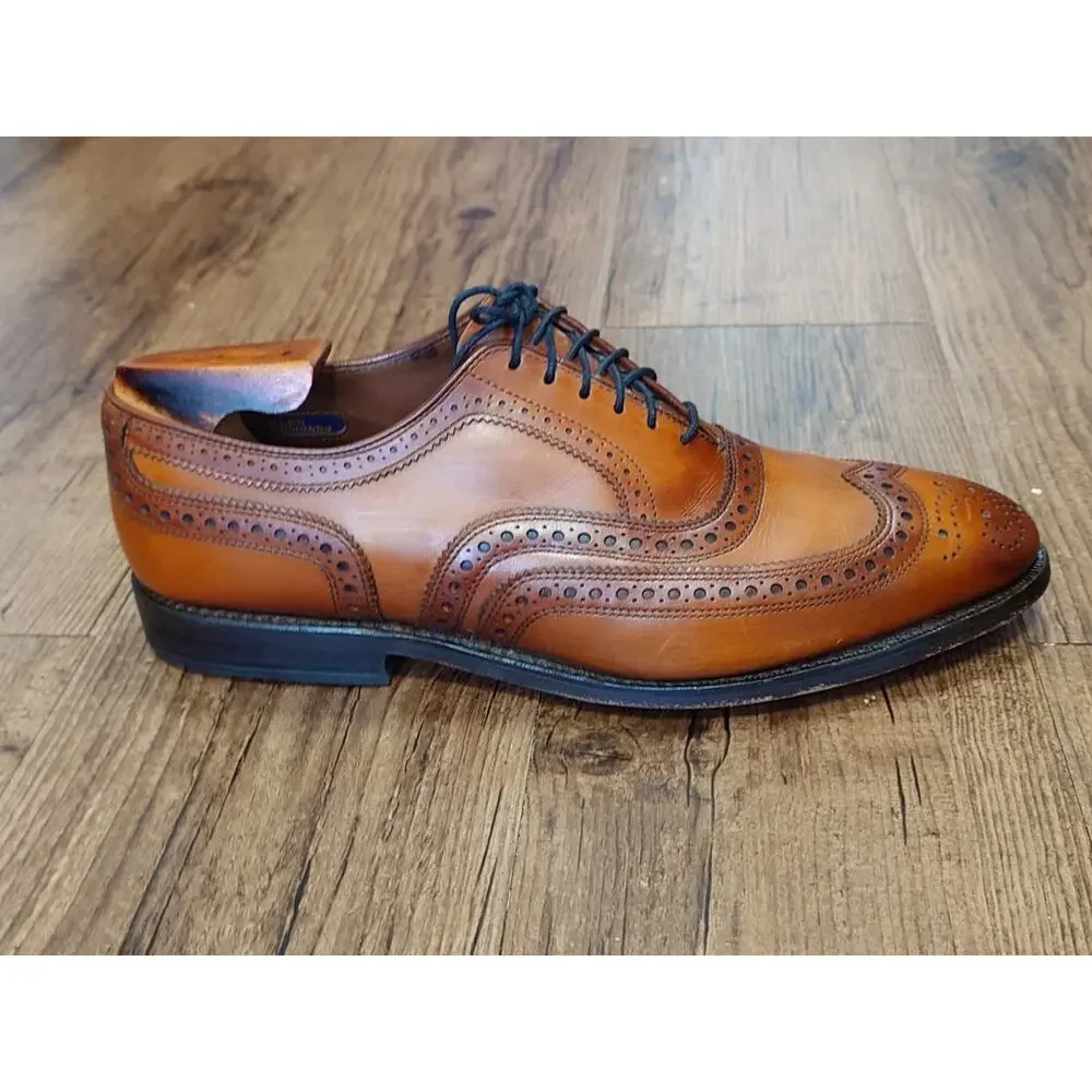 Allen Edmonds McAllister Leather Brogue Oxfords Dress Shoes Size 8.5D